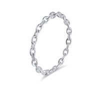 Chain Design Silver Ring NSR-4186